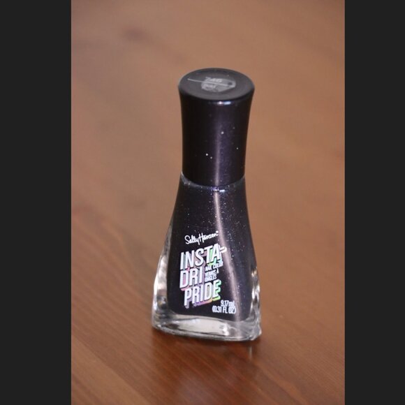 Sally Hansen Insta-Dri Nail Polish – 746 Bold Rush Black Holo Glitter Pride Edit - Picture 2 of 7